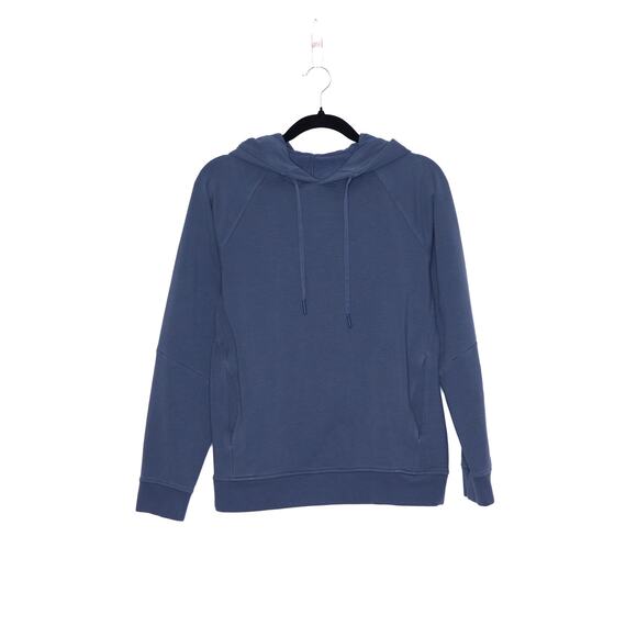LULULEMON City Sweat Pullover Hoodie Iron Blue French Terry Classic Fit Men's XS - Picture 1 of 14